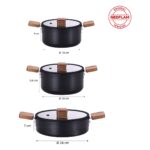 Neoflam Bien Black 10 Parça Indüksiyonlu Akasya Ağacı Sap ve Kulplu Tencere Tava Seti - Görsel 2