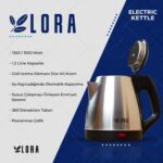 Lora KTL0001 1,2 Lt Otel Tipi Kettle - Görsel 5