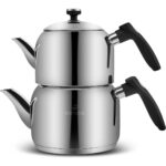 Karaca Asiye İndüksiyon Tabanlı Mini Çelik Çaydanlık Takımı - Görsel 5