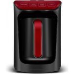 Karaca Hatır Köz Türk Kahve Makinesi Kırmızı 5 Fincan Kapasiteli Bol Köpüklü - Görsel 3