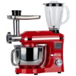 Icotech SM50 Kırmızı LED Ekranlı Hamur Mayalama Kıyma Çekme Blender 2000W 6,5 Litre Stand Mikser Mutfak Şefi Hamur Yoğurma Makinesi - Görsel 4