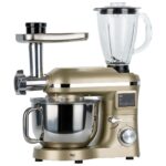 Icotech SM50 Gold LED Ekranlı Hamur Mayalama Kıyma Çekme Blender 2000W 6,5 Litre Stand Mikser Mutfak Şefi Hamur Yoğurma Makinesi - Görsel 4