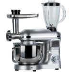 Icotech SM50 Gümüş LED Ekranlı Hamur Mayalama Kıyma Çekme Blender 2000W 6,5 Litre Stand Mikser Mutfak Şefi Hamur Yoğurma Makinesi - Görsel 3