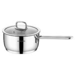 Marie Claire Chloe Çelik Tekli 16 cm Cam Kapaklı Sos Tenceresi