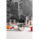 Marie Claire Chloe Çelik Tekli 16 cm Cam Kapaklı Sos Tenceresi - Görsel 2