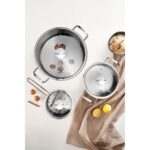 Marie Claire Chloe Çelik Tekli 16 cm Cam Kapaklı Sos Tenceresi - Görsel 3