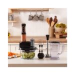 Karaca 8 In 1 Mastermaid Prosteel Cam Hazneli 6 Bıçaklı Uzun Blender Ayaklı Mutfak Robotu 2500W Güçlü Motor