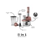 Karaca 8 In 1 Mastermaid Prosteel Cam Hazneli 6 Bıçaklı Uzun Blender Ayaklı Mutfak Robotu 2500W Güçlü Motor - Görsel 4