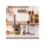 Karaca 8 In 1 Mastermaid Prosteel Cam Hazneli 6 Bıçaklı Uzun Blender Ayaklı Mutfak Robotu 2500W Güçlü Motor+ Onerous Mutfak Tartısı