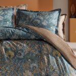 Yataş Alberta Çift Kişilik Saten %100 Pamuk Nevresim Takımı - Petrol - Görsel 2