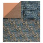 Yataş Alberta Çift Kişilik Saten %100 Pamuk Nevresim Takımı - Petrol - Görsel 4