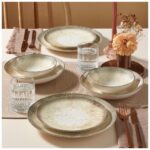 Güral Porselen Camelia 24 Parça 6 Kişilik Yemek Takımı - 1823 - Görsel 3