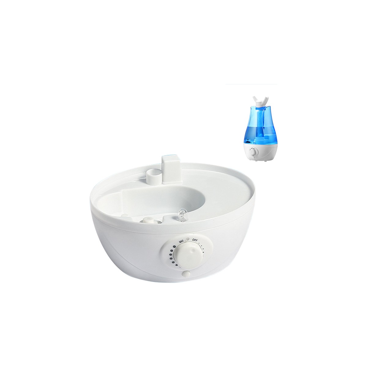 110000518722678.jpg Ezere Qtum9 Çift Sprey Ultrasonik Hava Nemlendirici Alt Haznesi - Görsel 1