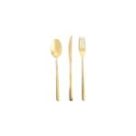 Porland Roxen Altın Çatal Bıçak Kaşık Takım 84 Parça 12 Kişilik - Görsel 2