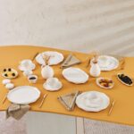 Karaca Stream Bone Elmas 34 Parça 6 Kişilik Kahvaltı Takımı Gold - Görsel 2