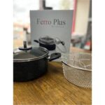 Zetmon Ferro Plus Granit 22 cm Kapaklı Fritöz Patates Sosis Kabak Sebze Kızartma Tenceresi  Çeyiz - Görsel 4