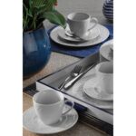 Kütahya Porselen Silvia 12 Parça 6 Kişilik Kahve Fincan Takımı - Görsel 2