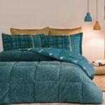 Puffy Barva Tek Kişilik Triola Uyku Seti - Koyu Yeşil