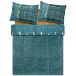 Puffy Barva Tek Kişilik Triola Uyku Seti - Koyu Yeşil - Görsel 3