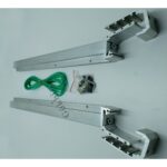 Gökbin Kare Küpeşte Çamaşırlık Alüminyum Balkon Korkuluk Çamaşır Kurutmalık Askısı Kızaklı 80x30mm ve 60x25mm uyumlu trend ürün - Görsel 3