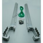 Gökbin Kare Küpeşte Çamaşırlık Alüminyum Balkon Korkuluk Çamaşır Kurutmalık Askısı Kızaklı 80x30mm ve 60x25mm uyumlu trend ürün - Görsel 4