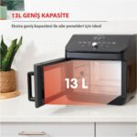 Instant 13 Litre 9 Programlı Ufak Boyutlu, Yapışmaz ve Yıkanabilir Aksesuarlı Air Fryer Fırın - Görsel 5
