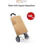 Morponi Pazar Arabası Metal Tekerlekli Pazar Arabası ( KARIŞIK RENKLERDE GÖNDERİLİR) - Görsel 4