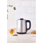 Karaca Tea Break Silver Inox Çelik Su Isıtıcı & Çay Makinesi + Luciole Lambader Hediye - Görsel 2