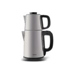Karaca Tea Break Silver Inox Çelik Su Isıtıcı & Çay Makinesi + Luciole Lambader Hediye - Görsel 3