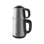Karaca Tea Break Silver Inox Çelik Su Isıtıcı & Çay Makinesi + Luciole Lambader Hediye - Görsel 4