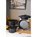 Şirin Eşyalarım Piramit Karbon 7 Parça Döküm Tencere Seti - Görsel 3