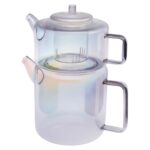 Karaca Flat Borosilikat Cam Midi Çaydanlık Luster - Görsel 3