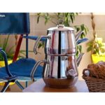 YUNUSOĞLU HOME Aletta Büyük Boy Çelik Çaydanlık Metal Kulp Aile Boy (Kendinden Süzgeçli) Çelik - Görsel 4