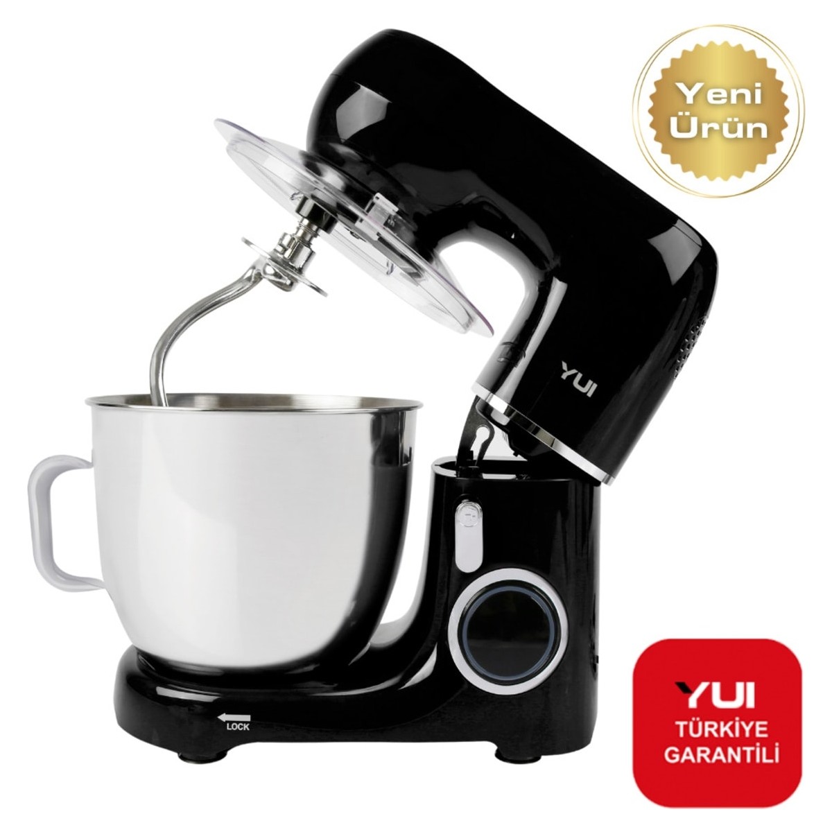 110000551257534.jpg Yui M110 Stand Mikser 5,5 Litre 1300 W Siyah (Yuı Türkiye Garantili) - Görsel 1