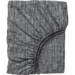 Casa Carina Ranforce Tek Kişilik Lastikli Çarşaflı Nevresim Takımı Kare Siyah - Görsel 5