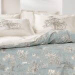 Yataş Aster Çift Kişilik Ranforce Nevresim Seti - Adaçayı - Görsel 2