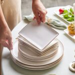 Karaca Santo Gold New Bone 18 Parça 6 Kişilik Kahvaltı / Yemek Takımı Bone China Porselen - Görsel 2