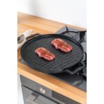 Acar Diamante Döküm Çift Taraflı Izgara - Gözleme Tavası - 34 cm - Görsel 3