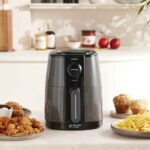 Karaca Smart Cook 60 Dakikaya Kadar Zaman Ayarlı Compact Airfryer Space Grey 2 Kişilik