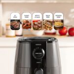 Karaca Smart Cook 60 Dakikaya Kadar Zaman Ayarlı Compact Airfryer Space Grey 2 Kişilik - Görsel 4