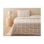 English Home Ditsy Pamuklu Çift Kişilik Nevresim Seti 200 x 220 cm Sarı