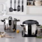 Karaca Orbit Indüksiyon Tabanlı Düdüklü Tencere Seti 6+8 L Siyah