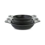 Thermoad Döküm Saplı Güveç Sahan Set |3 Parça |Gri |18cm-20cm-22cm