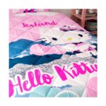 Taç Hello Kitty Iceland Tek Kişilik Yorgan Seti Taç Uyku Seti Yastık Hediyeli - Görsel 2