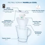 BRITA Marella Cool 2x Maxtra Pro All-In-1 Filtreli Su Arıtma Sürahisi - Beyaz 2,4 lt - Görsel 5