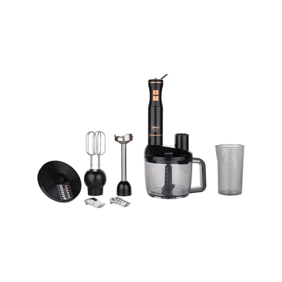 110000558484160.jpg STILEVS SGH22190 KENDO PRO EL BLENDER SETI - SIYAH&BAKIR - Görsel 1