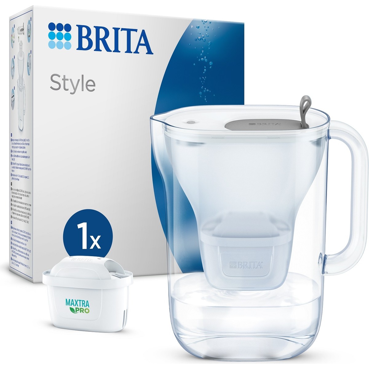 110000562847633.jpg BRITA Style XL 1x Maxtra Pro All-In-1 Filtreli Su Arıtma Sürahisi - Gri 3,5 lt - Görsel 1