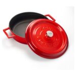 Lava Döküm Çok Amaçlı Yayvan Tencere. Trendy Serisi Çap(Ø)24cm. - Görsel 3