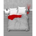 MODELHOME Iki Renkli Pamuklu Ranforce Kumaş Nevresim, Yorgan Kılıfı - Görsel 2