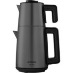 Grundig Delisia Çay Makinesi – 1.7 L Su Isıtıcı ve 0.7 L Demlik, Paslanmaz Çelik İnox, Hızlı ve Enerji Tasarruflu Demleme - Görsel 3